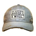 thumbnail image 2 of Vintage Life If Karma Doesnt Smack You Funny Women Trucker Hats, 2 of 3