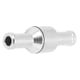 thumbnail image 3 of Clapet anti-retour unidirectionnel en alliage d'aluminium argenté pour conduites d'eau, d'huile, de diesel, d'essence, 8 mm/0,31 po, 3 of 4