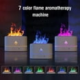 thumbnail image 7 of Durcord 2 in 1 Essential Oil Diffuser Humidifier with 7 Colors, Cool Mist Humidifiers for Home with Flame Effect, Auto Shut-off and Definite Time,150 sq.ft , White, 7 of 7