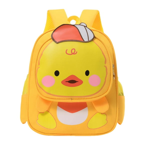 Bolsa de la escuela de dibujos animados de mochila para niñas para niños de escuela primaria para niñas y niños amarillo
