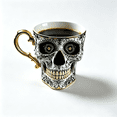 thumbnail image 4 of Skull Coffee Mug,Sparkly Skull Coffee Mug Gothic Tea Cups ,Skull Coffee Cup,Gothic Porcelain Tea Cup With Gold Trim, Skullcoffee Mug Halloween Gifts, Great For Coffee Lovers Unique Gift, 4 of 10