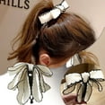 thumbnail image 2 of Elegant Korean Bow Banana Hair Clips for Women - Ponytail and Thick Hair Accessories, 2 of 9