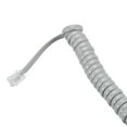 thumbnail image 5 of Uxcell Telephone Handset Cord, 4P4C Coiled Landline Phone Handset Cable for Home or Office Grey 16.4 ft 2pcs, 5 of 5