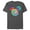 Charcoal Heather, variant on Men's Mickey & Friends Rainbow Tie-Dye Mickey Mouse Logo Graphic Tee Charcoal Heather X Large
