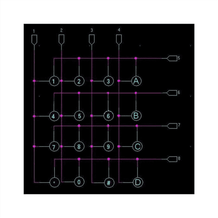 3 Pcs 16 Key Keyboard Modules Matrixes Array Modules Keyboard Lndustrial Keyboard with Industry Scanning