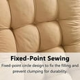 thumbnail image 4 of GZhLonKiMa Chaise Lounge Chair Cushions with Ties - Long Bench Cushion Padded Recliner Cushion Rocking Chair Pads Thickened High Back Cushion for Indoor Outdoor Patio Garden Lounge (69 * 19in,Pink), 4 of 7