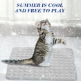 thumbnail image 5 of Hovmgk Breathable Cooling Mat for Pets, Soft Ice Silk Cooling Pad for Dogs & Cats, Comfortable Pet Cushion for Summer, Portable Pet Bed for Small Animals, Blue/Gray/Pink for Easy Travel and Comfort, 5 of 5