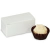 50 PK, White Candy Truffle Boxes 2-5/8 x 1-5/16 x 1-1/4" Holds 2 For Wedding Favors, & Basket Fillers, Made In USA