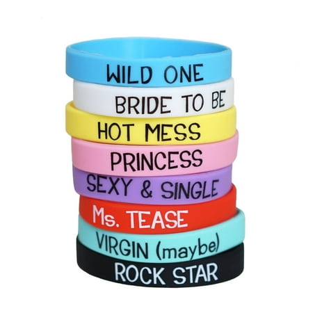Bachelorette Game - Bachelorette Party Fun & Games Bracelets for Bridal Party - Assorted Colors