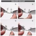 thumbnail image 2 of Movie style nose clip sunglasses polycarbonate lenses UV protection alloy clip 23mm nose bridge, 2 of 4
