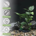 thumbnail image 3 of Plantas de plástico para acuarios Unique Bargains, plantas de seda para acuarios para tanque de peces Betta de 6.5 pulgadas, hojas puntiagudas verdes oscuras, 3 of 7