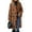 Umber, variant on Women's Winter Coat Long Top Fashion Outerwear Fuzzy Long Sleeve Cute Boho Fall Date Night Drop Shoulder Apricot Small