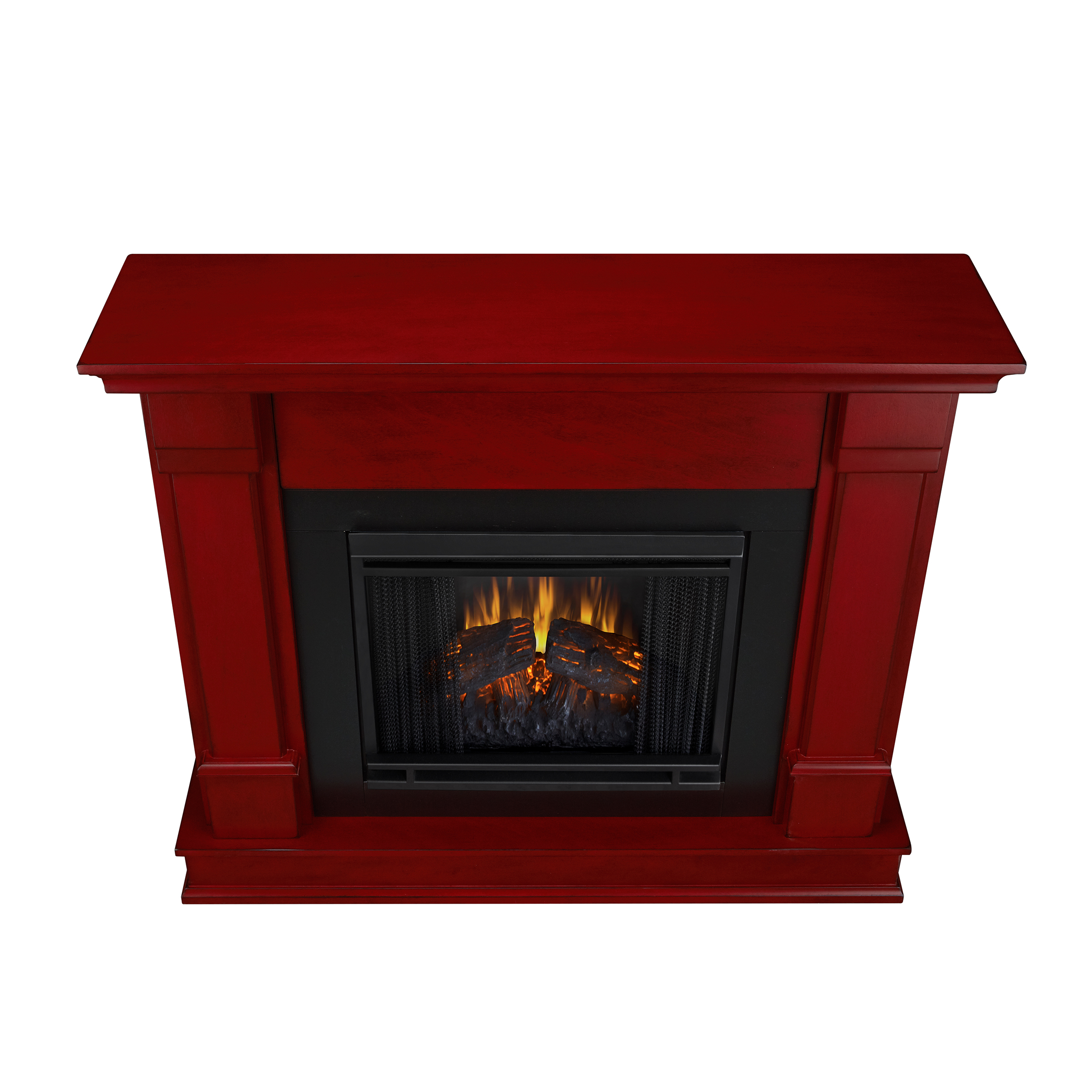 Silverton Electric Fireplace in Rustic Red by Real Flame