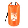 thumbnail image 1 of Graflsoa Orange PVC Waterproof Dry Bag with Transparent Window, 20L Capacity, Durable Grid Design for Outdoor Adventures, 1 of 6
