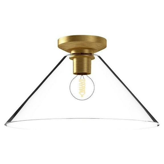 FM570314BGCL-Alora Lighting-Salem - 1 Light Flush Mount-8 Inches Tall and 14.13 Inches Wide-Brushed Gold Finish