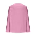 thumbnail image 5 of Women's Long Sleeve Cotton Linen Shirts 2026 Casual Heart V Neck Shirts Loose Vintage Boho Tops Beach Vacation Outfits, 5 of 6