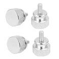 thumbnail image 1 of Unique Bargains Computer PC Case Fully Threaded Knurled Thumb Screws Silver Tone 6#-32 4pcs, 1 of 1