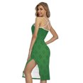 thumbnail image 2 of Shamrock St. Patrick'S Day Pattern Printed Cross Back Cami Dress, Irish St. Patrick'S Day Fashion Summer Maxi Sexy Casual Dress For Women, 2 of 4