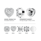 thumbnail image 3 of 5 pares Imán Falso Piercing Zirconia Malubero Plateado, 3 of 4