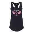 thumbnail image 2 of Wild Bobby, Support the Girls Breast Cancer Awareness Women Racerback Tank Top, Black, Small, 2 of 7