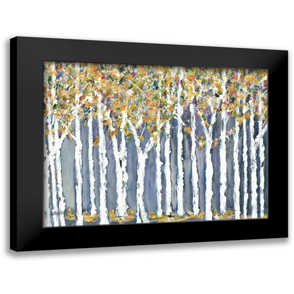 Ebert, Roey 14x12 Black Modern Framed Museum Art Print Titled - Birch Trees