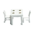 thumbnail image 3 of 3 uds., modelo de muebles a escala 1/64, accesorios para casa de muñecas, diseño de jardín de hadas, accesorios para fotos, decoración de escritorio, Blanco CUTICAT sillas de escritorio en miniatura, 3 of 8