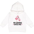 thumbnail image 2 of Inktastic Gramma Loves Me Girl Flamingo Toddler Hoodie, 2 of 4