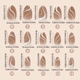 thumbnail image 4 of 3 in 1 X Coat Tips 14 Sizes Pre-Colored Fake Nail Extensions French Nail Tips, 4 of 10