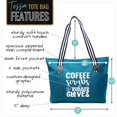 thumbnail image 2 of Brooke and Jess Canvas Nurse and Tote Handbag Coffee Scrubs Teal, 2 of 5