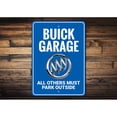 thumbnail image 2 of Lizton Sign Shop Parking Garage Sign With Buick Tri-Shield Emblem For Buick Car Owners Aluminum Metal Decor Sign - 4x18 inches, 2 of 4