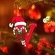 thumbnail image 3 of Colgante de árbol de Navidad de acrílico 2D con letras | Juego de 26 adornos con iniciales del alfabeto para decoración navideña, 3 of 6