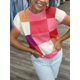 thumbnail image 3 of Jersey Saodimallsu de manga corta para mujer, color block, 3 of 6