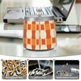 thumbnail image 6 of Yayeee Ashtray with Lid for Cigarette Smokeless Stainless Steel Home Ash Holder, Beige Geometric Circles, 6 of 7