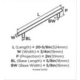 thumbnail image 5 of Amerock BP54025-SS 18 Pouces Ctr Appareil de Traction - Acier Inoxydable, 5 of 5