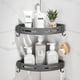 thumbnail image 1 of Estante de ducha de esquina Hoomtaook, 2 niveles, sin perforaciones, baño, 1 of 7