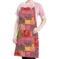 thumbnail image 5 of Pioneer Flower Floral Print Pattern Apron for Women and Men, Cotton Linen Waterproof with Pockets, Adjustable, 33x27 Inch for Kitchen, Gardening, BBQ, Salon, 5 of 6