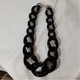 thumbnail image 1 of Acrylic Resin Necklace Buckle, Fashionable Vintage Necklace Happy H, 1 of 5