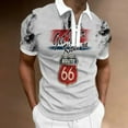 thumbnail image 4 of Vintage Men's Polo Shirt Route 66 Motorcycle 3d Print Men‘S T Shirt Fashion Street Sportweat Oversized Clothing Golf Shirts, 4 of 5