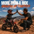 thumbnail image 2 of Kids Mini 39CC Gas Dirt Bike, 4 Stroke Ride on Bike with Off-Road Tire, Shocks, Pull Start,NO Oil Mixed Required, Support Up to 165lbs, 2 of 8