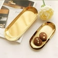 thumbnail image 4 of Oval stainless steel tray Storage tray tea fruit tray cosmetics jewelry tray, 4 of 6