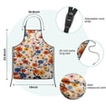 thumbnail image 7 of Pioneer Flower Floral Print Pattern Kids Aprons for Girls and Boys,Adjustable Neck Strap Toddler Aprons for Kids Cooking Baking, 7 of 7