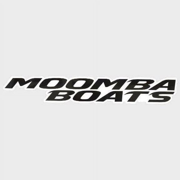 Moomba Boat Brand Logo Decal Sticker | Glossy Black and White Vinyl