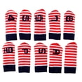 thumbnail image 2 of 10Pcs/set Golf Club Wedge Iron Protective Iron Covers Knit Socks Red, 2 of 7