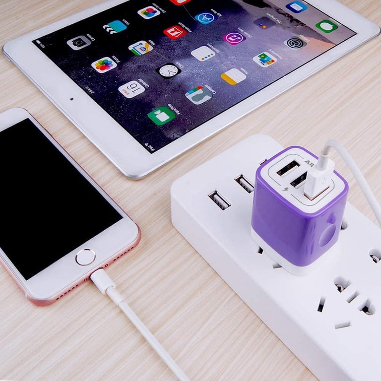 Ailkin 3.1A Triple USB Wall Charger Block 3-Pack photo 7