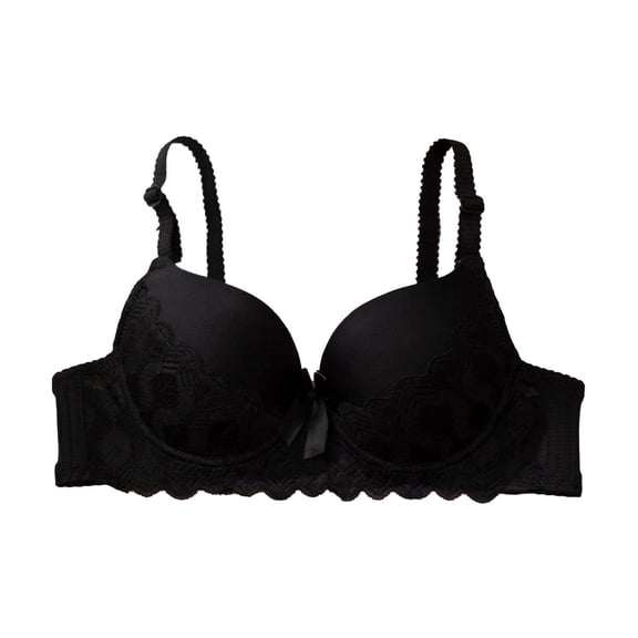 Push Up Bras for Women Add 2 Cups Sexy Lace Cleavage Extra Padded Plunge Bra Underwire