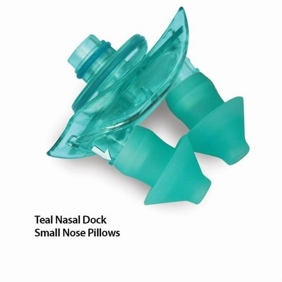 Navage Nasal Dock-Nose Pillow Combo: Teal Nasal Dock and Small Nose Pillows