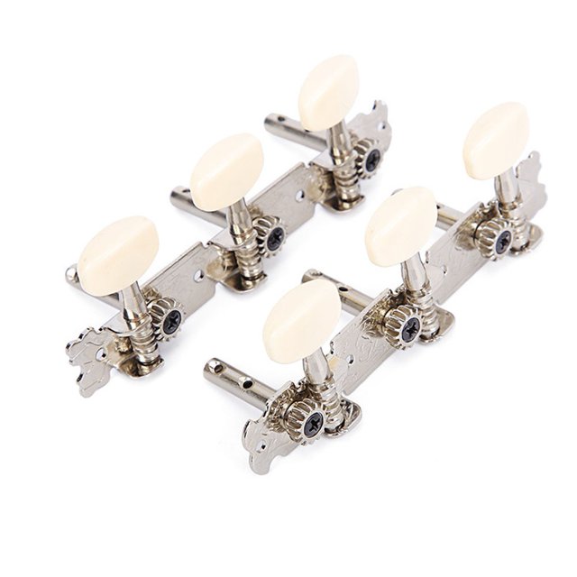 MYG 6Pcs Acoustic/Folk Guitar Tuning Pegs Tuners Machine Heads Chrome Part 3R+3L