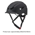 thumbnail image 3 of Casco ultraligero para bicicleta con borde trasero, casco deportivo para ciclismo (negro), 3 of 8