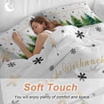 thumbnail image 4 of Frohe Weihnachten Bedding Duvet Cover Set Full Size 4 Pieces Christmas Tree Snowflake Winter White Bedding Set with Zipper Closure, 1 Comforter Cover 86x86 Inches 1 Flat Sheet & 2 Pillow Cases, 4 of 7