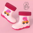 thumbnail image 2 of Otqutp Baby Soft Sole Dinosaur Boots Little/big Kids Boys and Girls Rain Boots Kids Water Shoes Outdoor Anti Slip Dinosaur Rain Shoes 3-10 Years(Pink,5.5-6 Years), 2 of 3